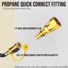 VIEAUBE 1/4'' RV Propane Quick Connect Fittings to 3/8' Female