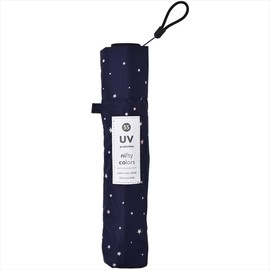 Nifty Colors Star Carbon Lightweight Mini 55 1464NV Folding Umbrella