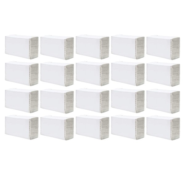 M1SS Z Fold White Tissue Paper Hand Towels Soft Absorbent