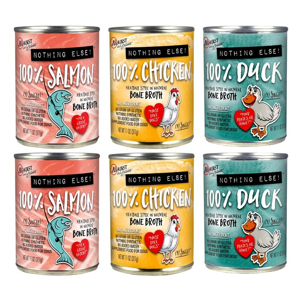 Evanger's Against The Grain One Ingredient Canned Dog Food Variety