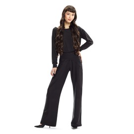 Winshape JS101LSC Women's Functional Comfort Jumpsuit Comfort Style Fitness Leisure Yoga Pilates Black