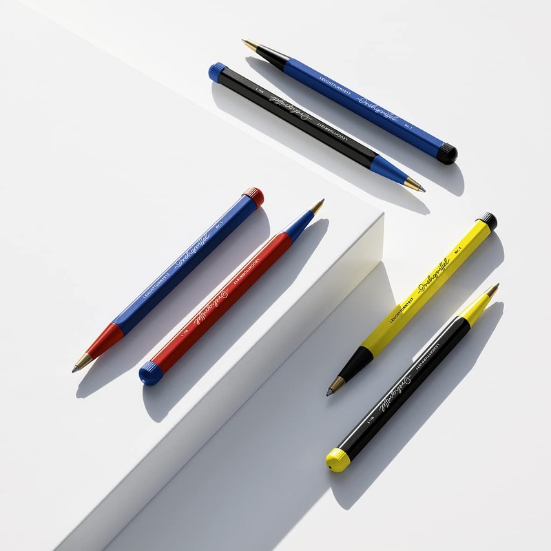 LEUCHTTURM1917 Bauhaus Edition 366571 Ballpoint Pen No. 1 Black/Lemon