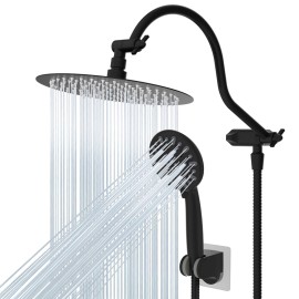hibbent Shower Head Combo High Pressure Rainfall Shower Head with Handheld Shower head