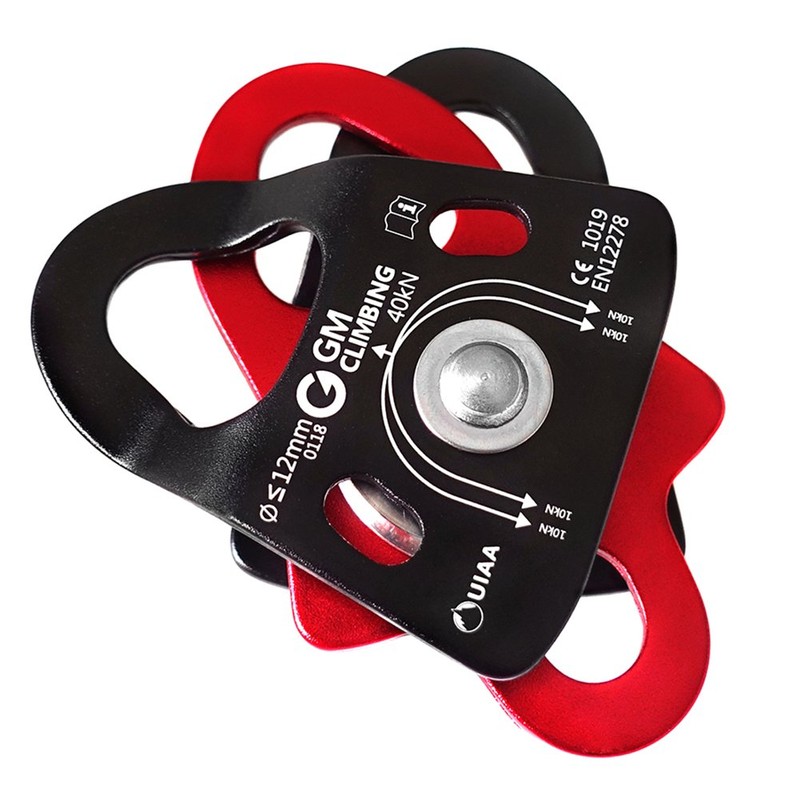 GM CLIMBING 40kN Micro Double Pulley CE UIAA Certified Ball