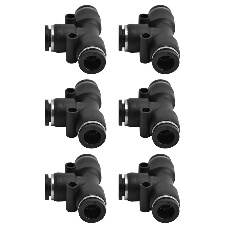 10pcs Pneumatic Tube Fitting Durable PVC Stable Sealing Corrosion Resistance