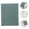 jojofuny A4 Tabbed Binder Dividers 3 Hole Plastic Organizer Sheets