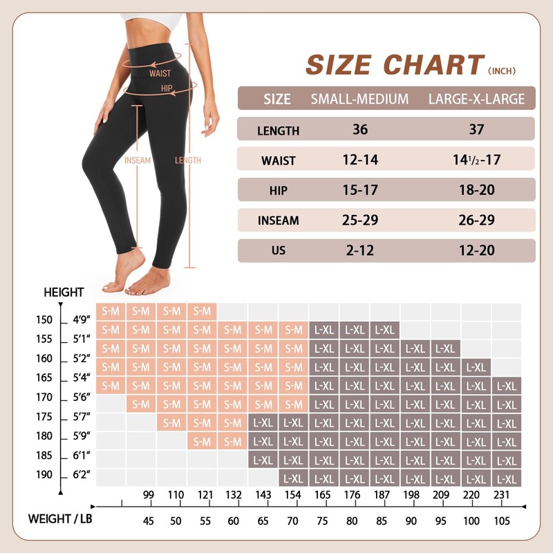 MOREFEEL 3 Pack Thermal Fleece Lined Leggings Women,High Waisted Tummy