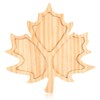 FOBSME Maple Leaf Wooden Charcuterie Board Fall Leaf Wood Serving