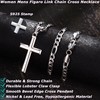 Thunaraz 925 Sterling Silver Cross Necklace for Men Women |