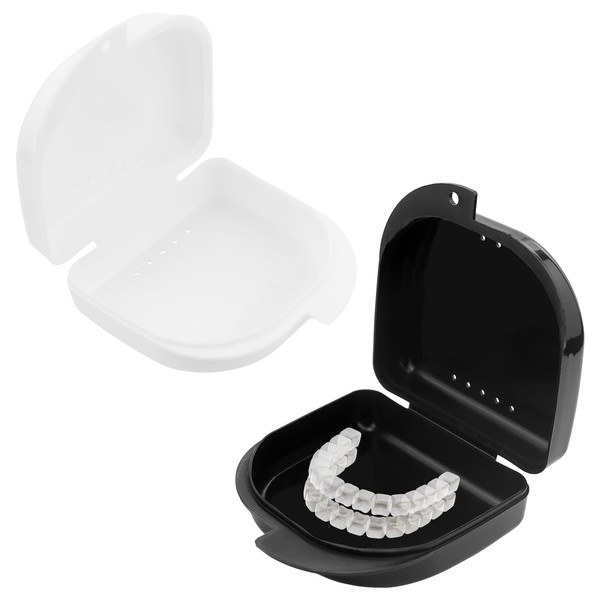 Pack of 2 Braces Box, Dental Splint Box, Denture Box,