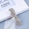 Allereya Rhinestone Weeding Hair Clip Hair Clip Crystal Bow Hair
