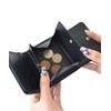 SecretDoor 333043-01 Black Trifold Wallet, Women's, Trifold Wallet, Compact Wallet,