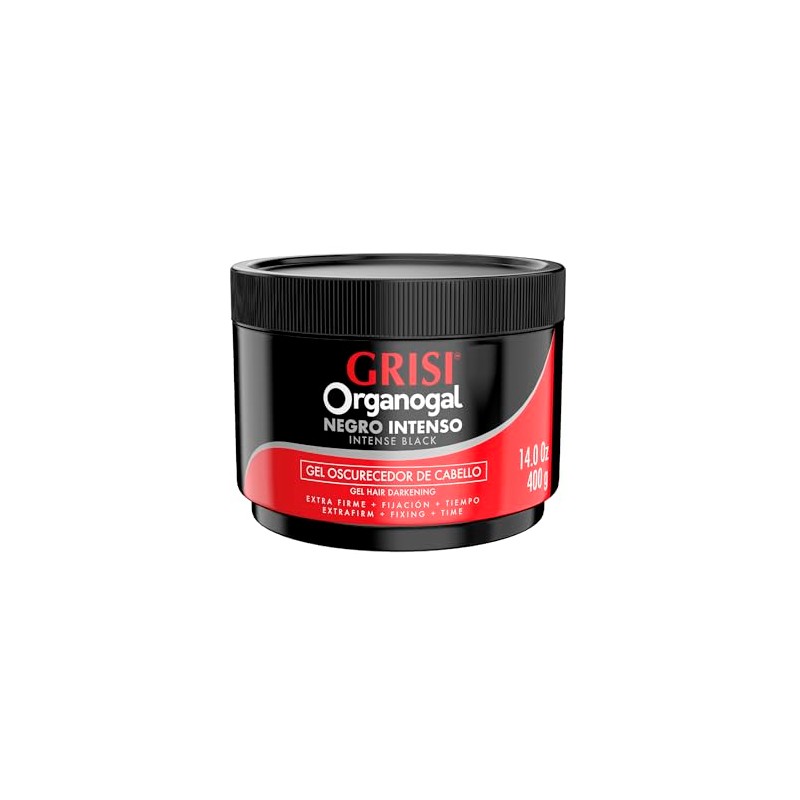 Organogal Grisi, Gel Extra Firme Negro Intenso , 400 gramos