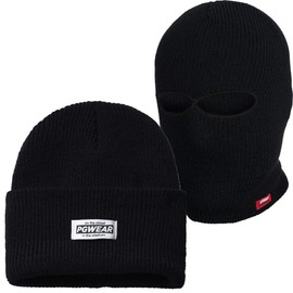 PG Wear Troublemaker 2 in 1 Hat and Balaclava, Black, Navy, One Size, navy