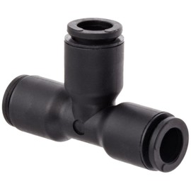 Legris 3104 08 00 Nylon Push-to-Connect Fitting, Union Tee, 5/16" or 8 mm Tube OD