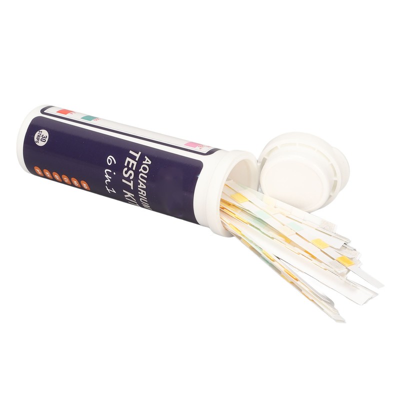 30pcs Aquarium Test Strips Professional 6 in 1 Fish Tank