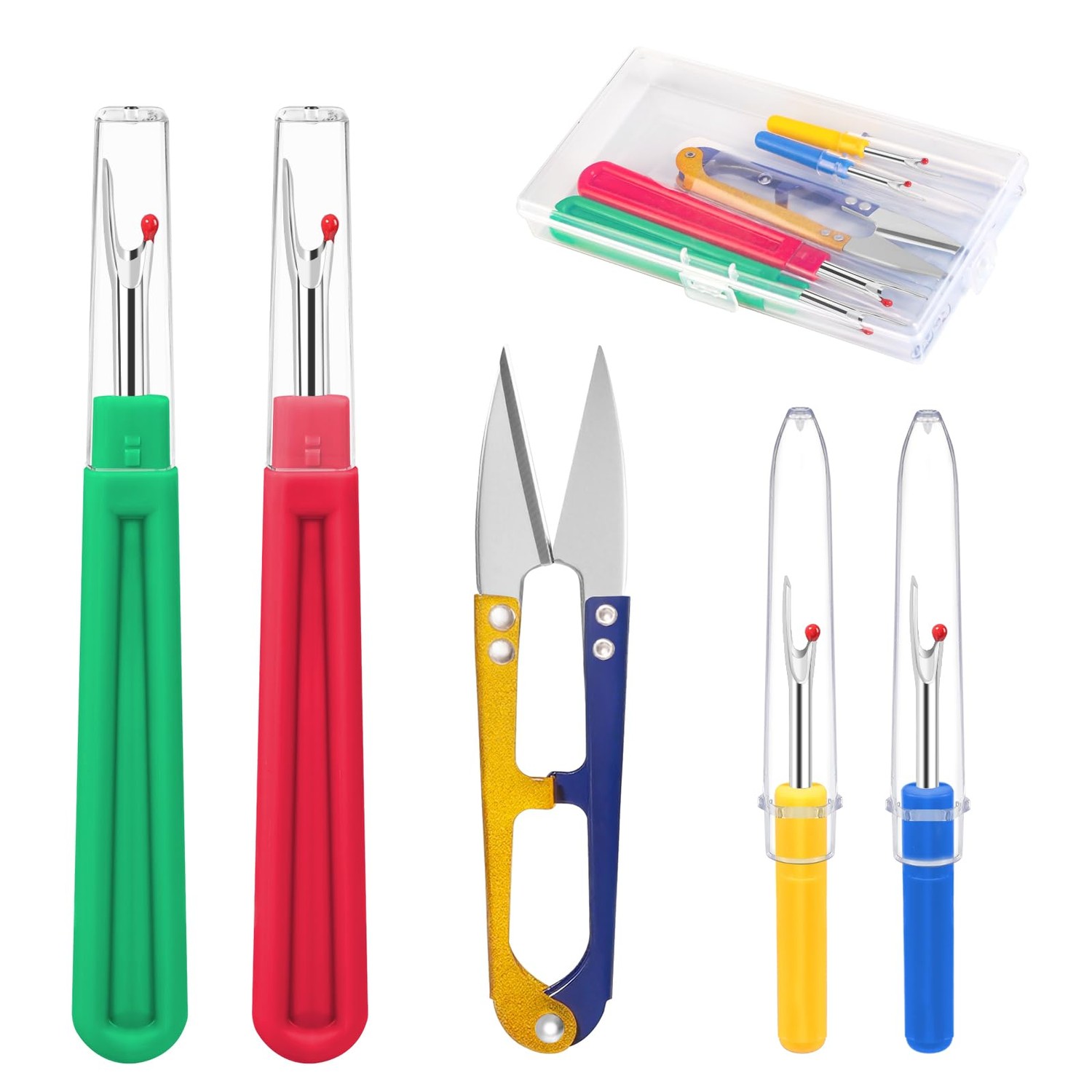 MOXYOY Seam Ripper, Stitch Unpicker Tool Contains Big & Small Stitch ...