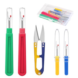 MOXYOY Seam Ripper, Stitch Unpicker Tool Contains Big & Small Stitch Ripper, Scissors for Removing Threads, Needlework DIY Tool, Sewing Accessories