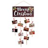 Ychelhr Christmas Card Holder - Merry Christmas Wooden Hanging Picture