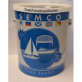 TeakFurnitureOutlet Semco Teak Wood 1 Gallon Clear Coat