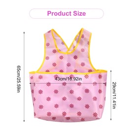 YGKYMVW Laundry Coat Large Pocket, Practical Thickening Apron, Drying Clothes, Practical Apron, Tumble Dryer Hanging Apron, Work Bag, Mesh Pocket, Oxford Fabric, Have Pockets, Pink pattern
