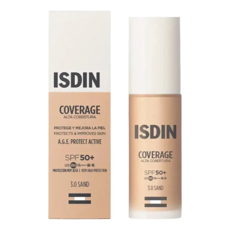 Isdin Coverage Base De Maquillaje Alta Cobertura Con Protector Solar