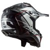 LS2 Helmets MX-Off Road Subverter Evo Helmet (Arched Gloss Black/Red/Silver