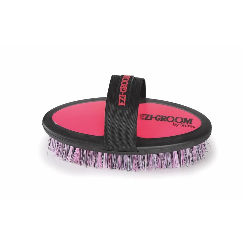 Shires 1405 Ezi-Groom Small Body Brush Bright Pink