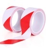 2 x Red and White Warning Tape 50mm x 20m