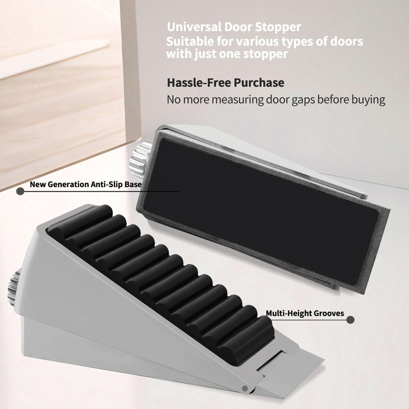 Strongest Adjustable Door Stoppers - Techoln Large Door Stoppers for
