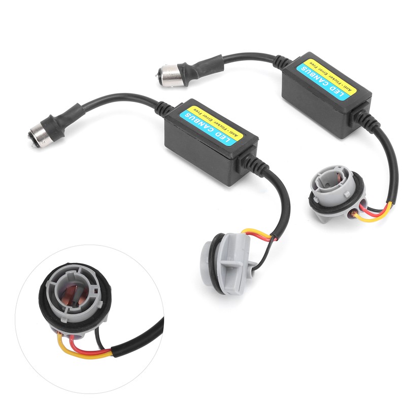 2pcs 1157 LED Decoder 5W 12-24V Load Resistor Flash Warning