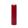 Luminara Classic Slim Flameless LED Candle, Burgundy 2" x 7.9",
