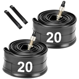 Hycline Bicycle Tube 14" 16" 20" 24" 26" 27.5" x 1.75" - 2.125" Mountain Bike Tire Tube EV English Valve Bike Compatible 20" x 1.75" 2.125-inch 2PCS with Tire Levers