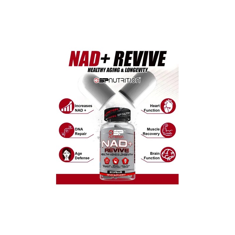 Nad+ Revive S Nutrition Cáps Nad+ 60 Unidades Adultos