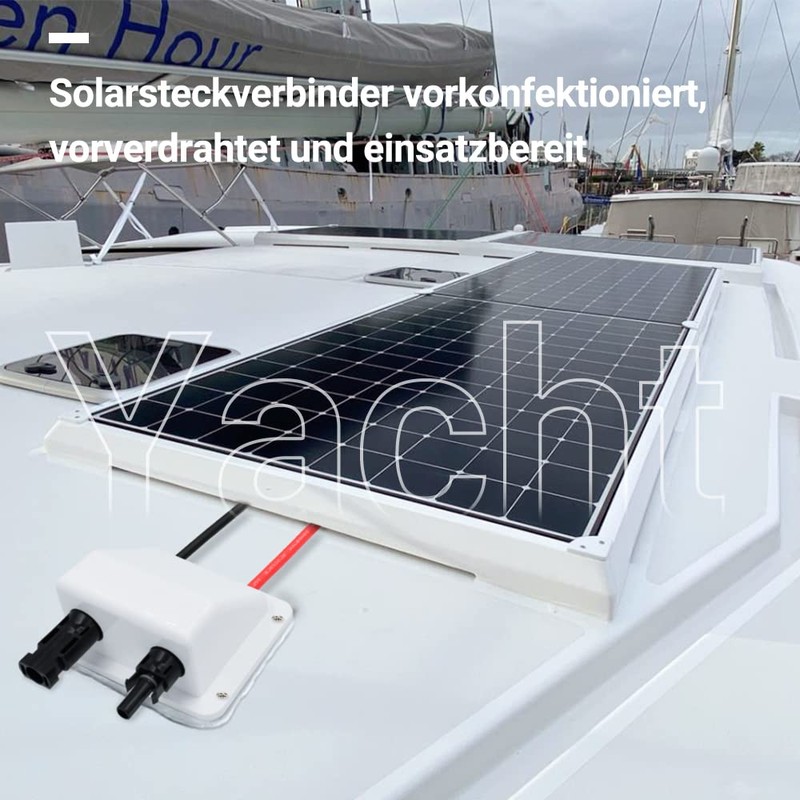 Slocable Solar Roof Feed-Out, ABS Double Cable Guide with 0.33ft