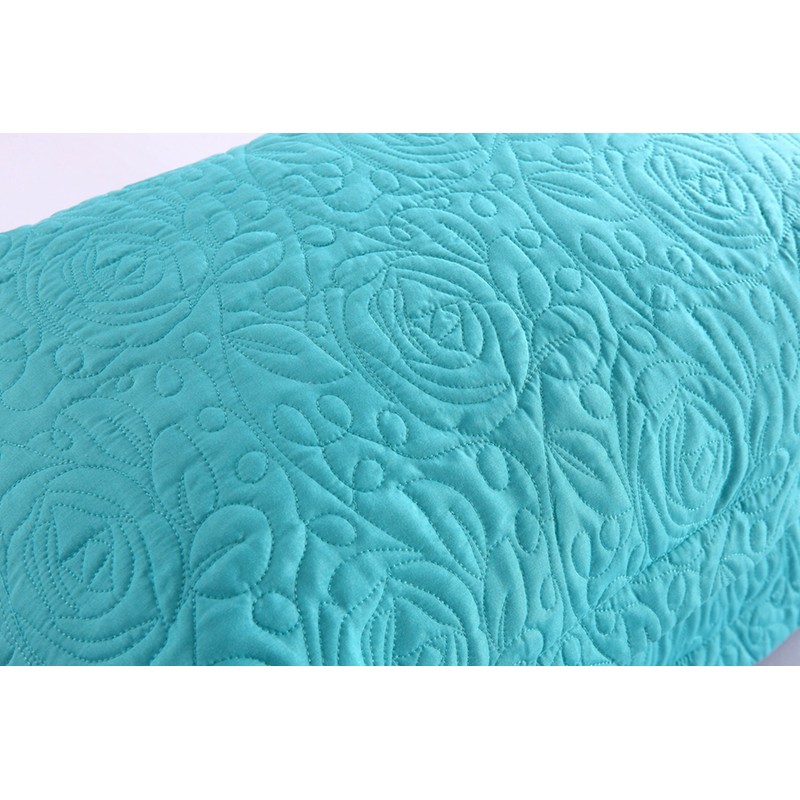 MarCielo 2-Piece Embroidered Pillow Shams, King Decorative Microfiber Pillow Shams