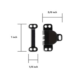 Lakesstory Sewing Hooks and Eyes Closure for Bra Trousers Skirt Dress Metal Black Hooks & Eyes Sewing DIY Craft - 4 Sets in a Pack