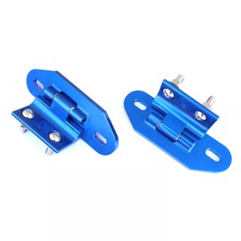 2 Pcs Rear Hatch Hinges Aluminum Blue Fit for 1982-1992 Chevy Camaro Pontiac Firebird