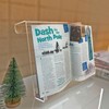 Qsxou Treadmill Tablet Holder, Exercise Bike Reading Stand,Acrylic Book Holder,