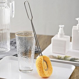 Replaceable Head Baby Bottle & Cup Cleaning Brush Scrubber Cellulose x 3 pcs 2ea