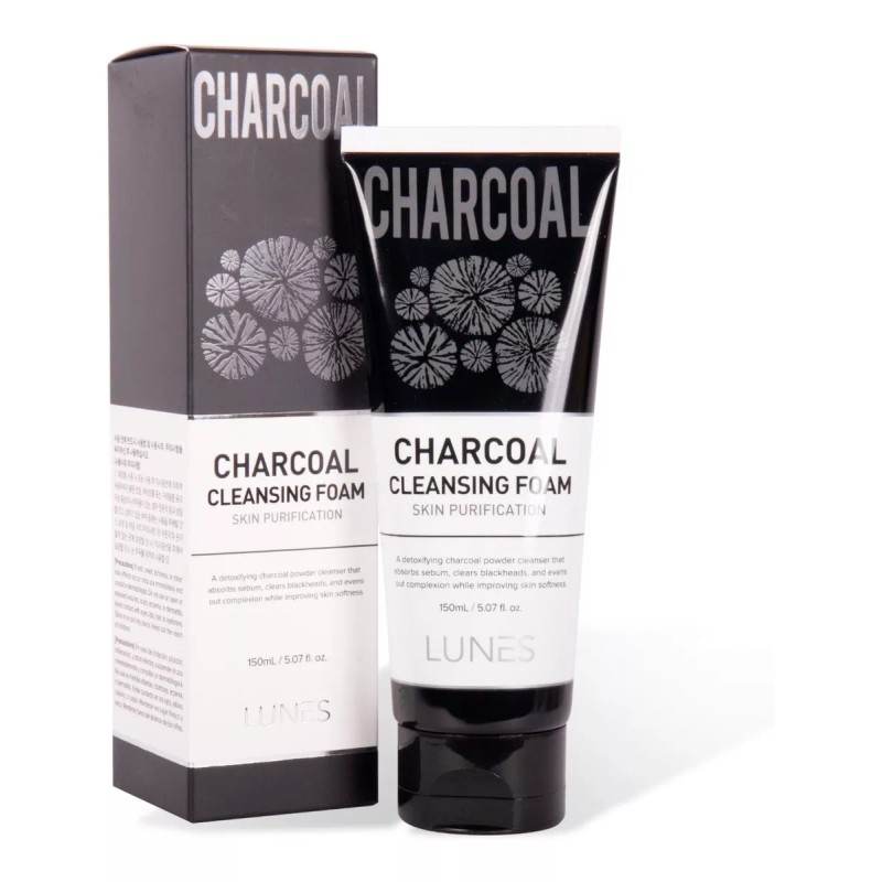 Lunes Jabón Limpiador Facial Para Piel Grasa Carbón Activado Corea