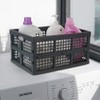 Ggbin 34 Liter Folding Plastic Containers, Grey Plastic Crate, 2