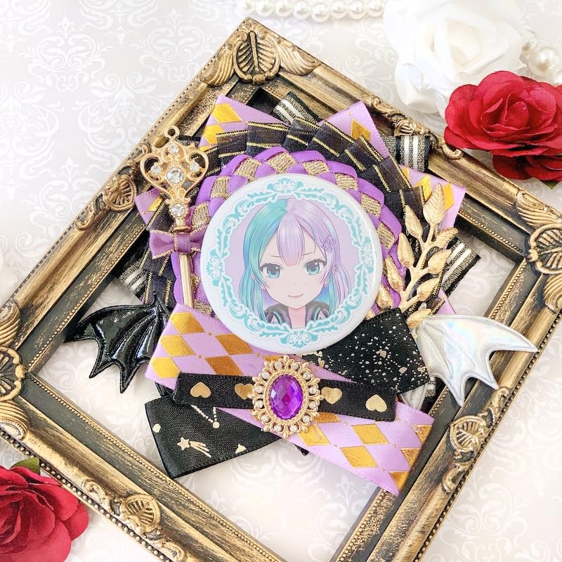G triger Ita Rosette with Wings for Can Badges, Devil,