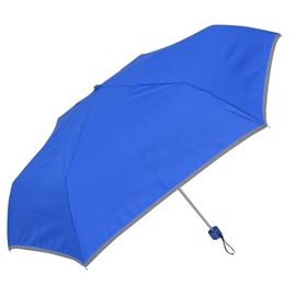 School Bag Size! Safety Reflective Tape Included, Mini Umbrella for Kids, Durable, Lightweight Folding Mini Umbrella, blue