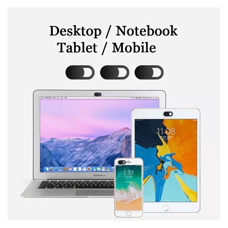 THE9SHOP Cubre Webcam 6 Pack Cubierta Anti Espia Camara Con