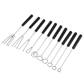 HAOHIZE Chocolate Fork, 10PCS Chocolate Dipping Fork Set, DIY Baking Supplies, Stainless Steel Chocolate Dipping Fork Set Decorating Tool Set
