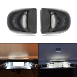 Mynoway Full LED License Plate Light Replacement for Sierra 1500/2500/3500 1999-2013, 2500HD/3500HD 1999-2014, Yukon/Yukon XL 2000-2006, Rear Bumper Number Lamp Replacement Assembly