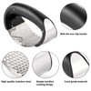 2 Pack Garlic Press Rocker, Stainless Steel Garlic Mincer with
