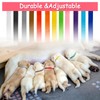 12 Colors Puppy Collars for Litter, Double-Sided Soft Adjustable Identification