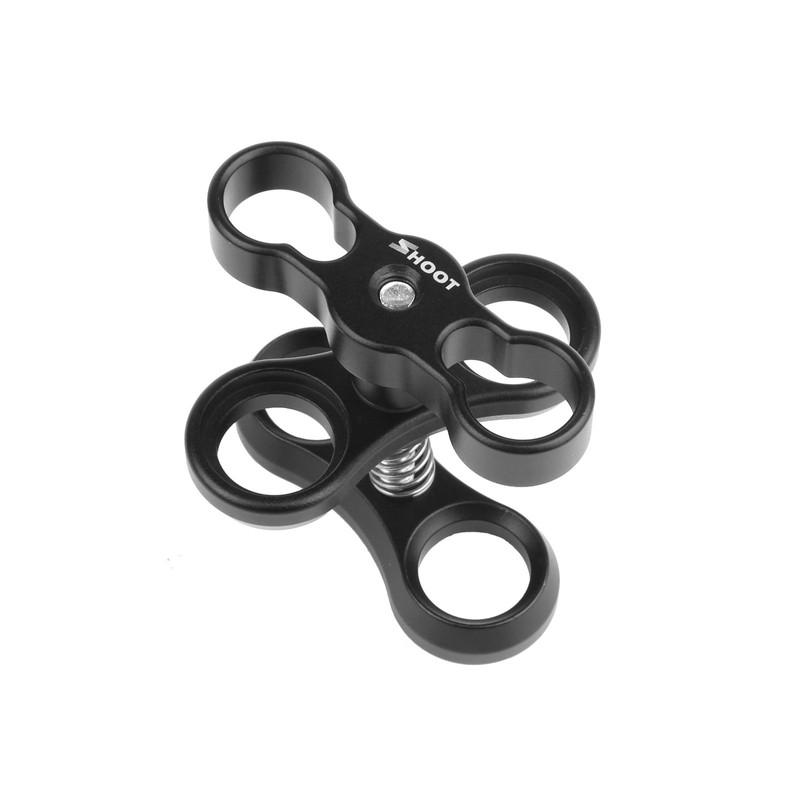 D&F 2 stücke Aluminium Kugelklemmhalterung Clip Adapter für GoPro Hero